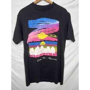 Wild Hare Show Me Missouri Souvenir Graphic T Shirt Size Med 80s 90s USA Made